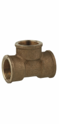 Kirchhoff T-kus 24,2 mm (3/4" vnitřní závit) červená mosaz