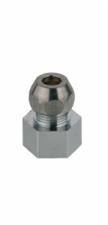 Kirchhoff kompresní spojka, chrom, 18,7 mm (1/2" vnitřní závit) x 8 mm