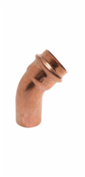 Kirchhoff CU koleno 45° 1 objímka polotovar 22 mm