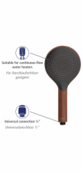 Sprchová hlavice Wenko Watersaver Wood O 12 cm