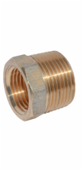Kirchhoff redukce 26,4 mm (3/4" vnější závit) x 18,7 mm (1/2" vnitřní závit) červená mosaz