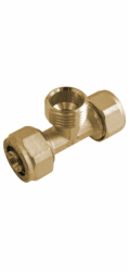 Kirchhoff T-kus 16 mm x 21 mm (vnější závit 1/2") x kompresní fitinka 16 mm pro MSVR