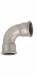 Kirchhoff ohyb 90° 18,7 mm (1/2" vnitřní průměr) pozinkovaný