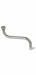 Kirchhoff S-pipe výtok 13 mm (1/2") x 160 mm chrom