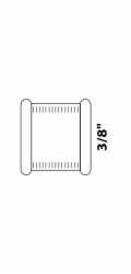 Dvojitá objímka Kirchhoff 15 mm (3/8" vnitřní závit) chrom