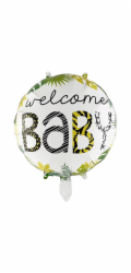 Fóliový balónek Party Factory Welcome Baby kulatý O 42 cm vícebarevný