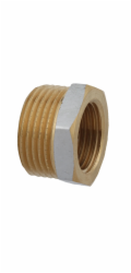 Kirchhoff redukce 21 mm (vnější závit 1/2") x 15 mm (vnitřní závit 3/8") chrom