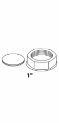 Krytka Kirchhoff pro připojení sifonu spotřebiče 30,3 mm (1" IG) bílá