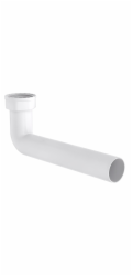 Kirchhoff vývodový ohyb 44,9 mm (1 1/2" vnitřní závit) x 235 mm x 40 mm bílý