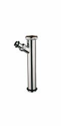 Kirchhoff ponorná trubice s přípojkou pro přístroj 32 mm x 26,4 mm (3/4") T x 200 mm chromovaná