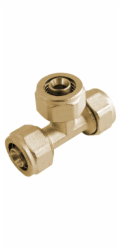 Kirchhoff redukční T-kus 20 mm x 16 mm x 20 mm s kompresním fitinkem pro MSVR polotovar