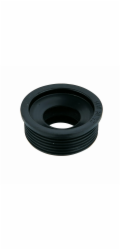 Kirchhoff krátká gumová odtoková spojka pro sifonový výpust 50 mm x 30 mm černá