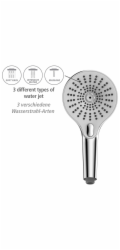 Sprchová hlavice Wenko Ultimate Shower, chrom/bílá, O 13 cm
