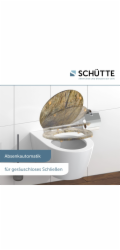 WC sedátko Schütte MDF z masivního dřeva s tlumeným dovíráním