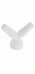 Dvojitý konektor Kirchhoff 30,3 mm (1" vnitřní závit) x 24,2 mm (3/4" vnitřní závit) bílý