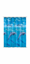Sprchový závěs Kleine Wolke Delfín 180 cm x 200 cm vícebarevný