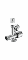 Úhlový ventil Kirchhoff GA 21 mm (1/2" AG) x 26,4 mm (3/4" AG) x 16,7 mm x 10 mm