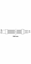 Prodlužovací hadice Kirchhoff 1,5 m 21 mm x 26,4 mm (3/4") T