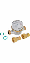 Vodoměr ECO Dva v jednom pro studenou a teplou vodu, 1/2" R80
