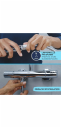 Grohe Vitalio Comfort 110 Sprchová hlavice čtvercová, chrom, 2 proudy, rychlospojka