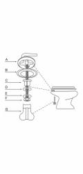 WC sedátko Baliv Balonne Duroplast White