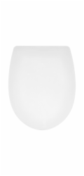 WC sedátko Cerro s mechanismem tlumeného dovírání, polypropylen, bílé