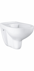 Závěsná keramická toaleta Grohe Bau, hluboké splachování, bez okraje, alpská bílá