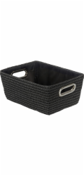 Úložný koš Wenko Chromo Black 28 cm x 12 cm x 19,5 cm