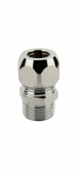 Kirchhoff kompresní spojka, chrom, 16,7 mm (vnější závit 3/8") x 10 mm