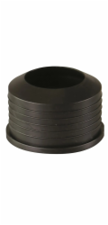 Kirchhoff dlouhá gumová odtoková spojka pro sifonový výtok 50 mm x 30 mm černá