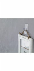 Tesa Powerstrips háčky, průhledné-chromové matné, 2 kusy
