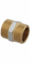 Dvojitá nipl Kirchhoff 21 mm (1/2" AG) chrom