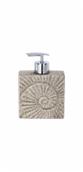 Dávkovač mýdla Wenko Fossil Beige 0,23 l Polyresin 10,3 x 14,6 x 5 cm
