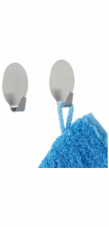 Wenko Maxi Hooks Strip-it sada 2 kusů z nerezové oceli matná