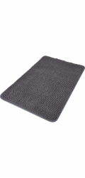 Koupelnová předložka Baliv 50 cm x 80 cm polyesterová tmavě šedá