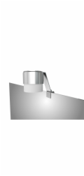 Krystalové LED přisazené světlo TopLight II 6,5 cm x 11,5 cm, chrom matný