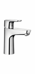 Umyvadlová baterie hansgrohe Ecos L CoolStart, koupelnová baterie s otevíracím mechanismem Push-Open, chrom