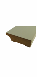 Döllken Profiles Soklová lišta, bílý lak, 60 mm x 18 mm, délka 2400 mm