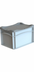 Eurobox-System Systémová krabice Eurobox, pevná stěna, 20 x 15 x 7 cm, šedá