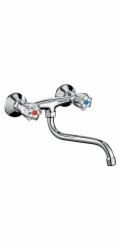 BWO Dvoupáková kuchyňská baterie Ledro Chrome, nástěnná
