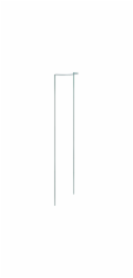 Sonstige Půlkruhová opora keřů, 130 cm, zelená