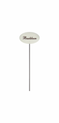 Sonstige Bylinkový kolík, bílý smalt, 30 cm, bazalka