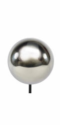 Sonstige Zahradní kůl s kuličkou z nerezové oceli, stříbrný, 55 cm