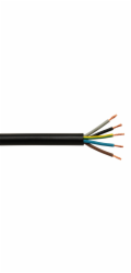 Sonstige Gumový kabel H05RR-F 5G1.5 Černý, prodává se na metráž