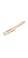 LUX-TOOLS Mosazný drátěný kartáč , 3 řady