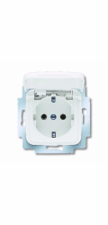 Busch-Jaeger Zásuvka s výklopným krytem Reflex SI Alpine White