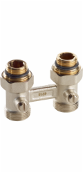 Sonstige Připojovací armatura pro ventilová otopná tělesa, průchozí provedení G 1/2" x G 3/4" x 50 mm