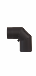 Firefix Ohyb kouřovodu 90°, průměr 120 mm, černý