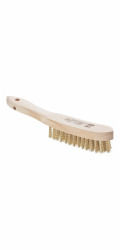 LUX-TOOLS Mosazný drátěný kartáč , 4 řady