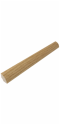 Döllken Profiles Čtvrtkruhová dýhovaná světlý dub 14 mm x 14 mm x 2500 mm